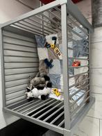 Zilver-grijs kleurige Bopita box, Kinderen en Baby's, Boxen, Ophalen of Verzenden, Zo goed als nieuw, Rechthoekig, In hoogte verstelbaar