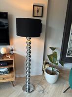 Moderne Staande Lamp Chroom/Zwart, Huis en Inrichting, Lampen | Vloerlampen, Ophalen of Verzenden, Zo goed als nieuw, Metaal, 150 tot 200 cm