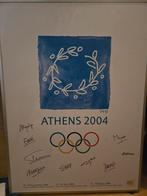 Gesigneerde poster hockeyteam OS Athene 2004, Verzamelen, Posters, Ophalen of Verzenden, A1 t/m A3