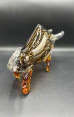 Stier van glas., Antiek en Kunst, Kunst | Beelden en Houtsnijwerken, Ophalen