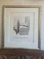 Peter van Straaten - Litho, In de file... - Ingelijst, Antiek en Kunst, Ophalen