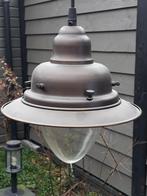 Hanglamp brons met glazen bol als nieuw!, Minder dan 50 cm, Zo goed als nieuw, Ophalen, Glas
