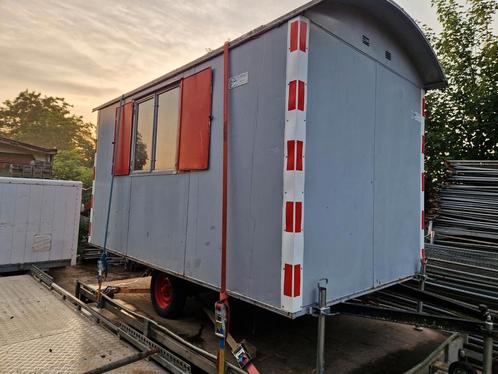 Schaftkeet bouwkeet te koop met voorraadruimte te koop, Doe-het-zelf en Verbouw, Bouwketen en Schaftketen, Gebruikt, Ophalen
