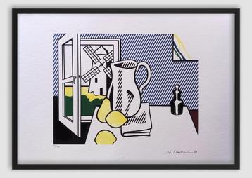 Roy Lichtenstein – Lithografie 'Stilleven...' mét lijst beschikbaar voor biedingen