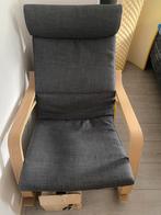 POANG Ikea schommelstoel antraciet kleur, Huis en Inrichting, Fauteuils, Zo goed als nieuw, Ophalen