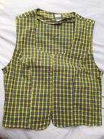 I.T.S. Mouwloze dames top, blauw, geel, geruit, maat 40/42, Maat 38/40 (M), Blauw, Ophalen of Verzenden, Zo goed als nieuw