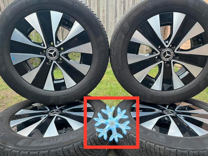 17” orig Mercedes Vito V-klasse EQV Michelin winterset TPMS, Auto-onderdelen, Banden en Velgen, Banden en Velgen, Winterbanden