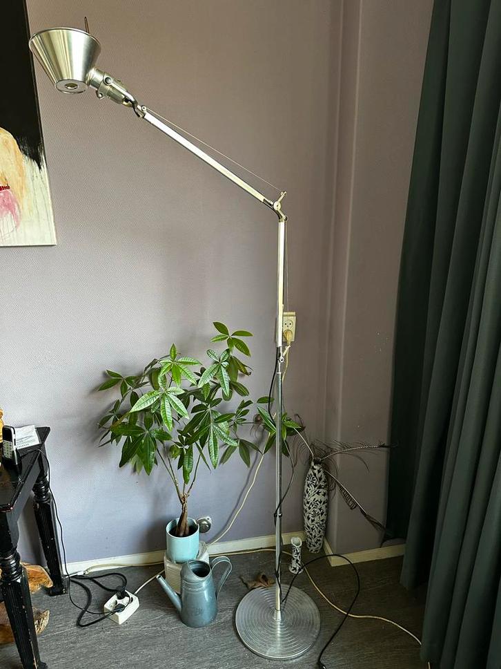 Artemide Tolomeo Vloerlamp - Design Klassieker, Huis en Inrichting, Lampen | Vloerlampen, Gebruikt, 200 cm of meer, Metaal, Ophalen