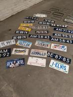 Grote partij usa oldtimer kentekens en houders bordje, Ophalen of Verzenden, Gebruikt, Amerikaanse onderdelen