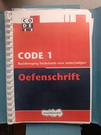 Code 1 &  Klare Taal les 17-52 voor Nt2 onderwijs- volwassen, Boeken, Ophalen of Verzenden, Zo goed als nieuw, Overige niveaus
