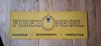 Firezone Reclamebord - Vintage, Verzamelen, Merken en Reclamevoorwerpen, Ophalen of Verzenden, Gebruikt, Reclamebord