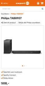 Nieuwe Philips soundbar TAB807/10 Dolby ATMOS, Audio, Tv en Foto, Home Cinema-sets, Nieuw, Philips, 70 watt of meer, Soundbar