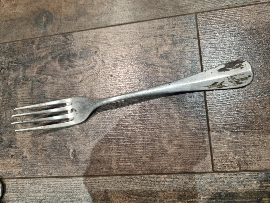 Duits WOII bestek vork RAD (3), Verzamelen, Militaria | Tweede Wereldoorlog, Ophalen of Verzenden, Duitsland