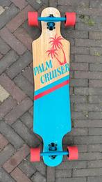 Longboard Palm Cruiser - blauw/rood, Sport en Fitness, Skateboarden, Ophalen of Verzenden, Zo goed als nieuw, Skateboard, Longboard