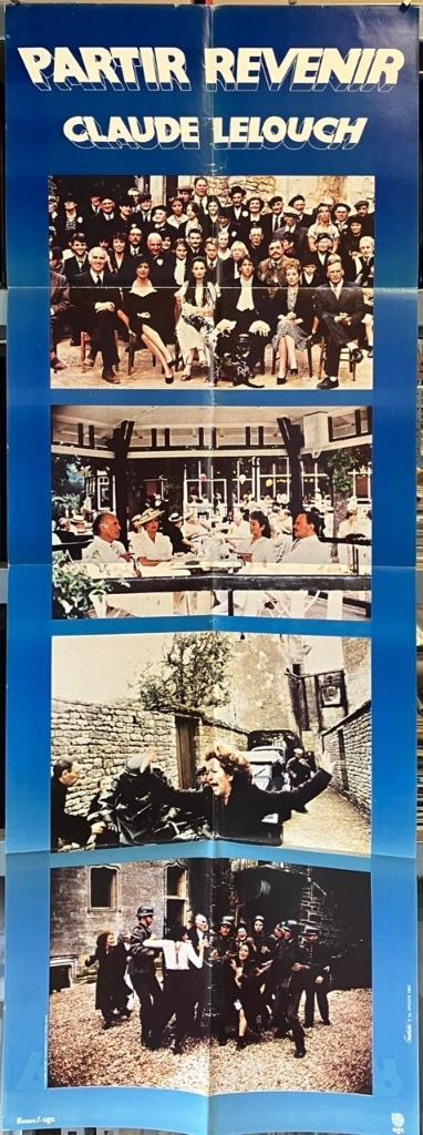Partir Revenir (1985) - Claude Lelouch - Filmposters, Verzamelen, Posters, Gebruikt, Film en Tv, A1 t/m A3, Rechthoekig Staand