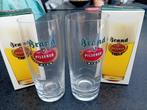 2 bier fluitjes / BRAND bier glas / nieuw in doosje /vintage, Verzamelen, Biermerken, Ophalen of Verzenden, Nieuw, Glas of Glazen