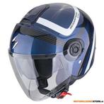 Scorpion EXO-CITY II RIVA Jethelm, Blauw-Zwart, Ophalen of Verzenden, Nieuw met kaartje