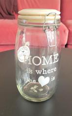 HOME is where the  heart is weckpot inmaakpot voorraadpot, Huis en Inrichting, Ophalen, Zo goed als nieuw, Overige materialen