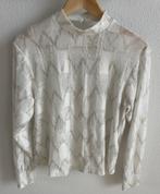 Blouse met achtersluiting (Zara), Kleding | Dames, Blouses en Tunieken, Ophalen of Verzenden, Zo goed als nieuw, Maat 36 (S), Wit