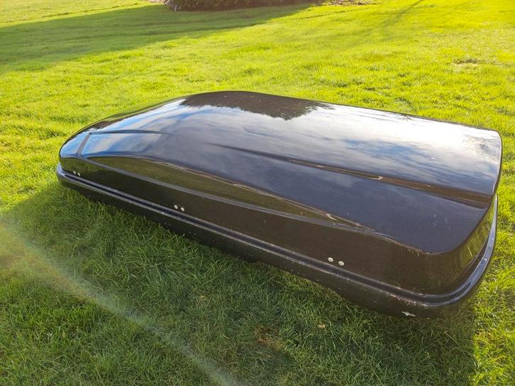 Te huur: Skikoffer - Skibox - Dakkoffer 600 liter inhoud., Auto diversen, Dakkoffers, Gebruikt, Ophalen