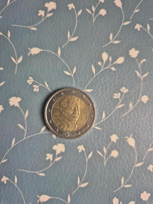 2 euro Giovanni Pascoli 2012 - Italië, Postzegels en Munten, Munten | Europa | Euromunten, Losse munt, 2 euro, Italië, Ophalen of Verzenden