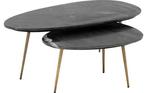 Goossens salon tafel set nieuw in doos, Ophalen, 50 tot 100 cm, Rond, Nieuw