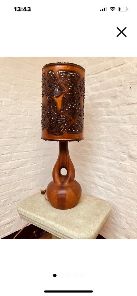 Vintage Accolay vloerlamp tafellamp Frans zeldzaam, Huis en Inrichting, Lampen | Vloerlampen, Zo goed als nieuw, 100 tot 150 cm