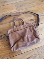 Laptoptas leder, Overige merken, Gebruikt, Bruin, Ophalen of Verzenden
