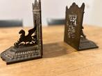 Art Deco Bronzen Boekensteunen met Griffioenen, Antiek en Kunst, Ophalen