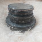 Vintage, Brocante bakvormpjes in blik - dieren & letters, Ophalen of Verzenden, Gebruikt