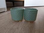 2 kleine bloempotjes, Ophalen of Verzenden