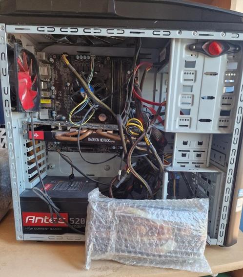 PC met verschillende onderdelen. Perfect voor sleutelen!, Computers en Software, Desktop Pc's, Gebruikt, 3 tot 4 Ghz, HDD, SSD