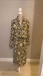 Jurk 2 Delig Maat 40 Groen Geel en zwart Merk Yessica, Kleding | Dames, Yessica, Zo goed als nieuw, Ophalen, Maat 38/40 (M)