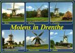 Molens in Drenthe - 6 afb - 1991 gelopen, Verzamelen, Gelopen, Ophalen of Verzenden, Drenthe, 1980 tot heden