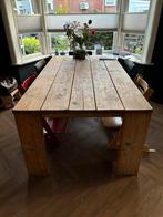 Eettafel steigerhout 110x210x76, Ophalen, Gebruikt, 100 tot 150 cm, 200 cm of meer