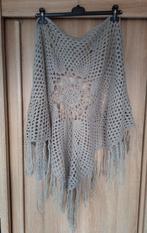 Gehaakte Poncho met Franjes, Handgemaakt, Ophalen of Verzenden, Zo goed als nieuw