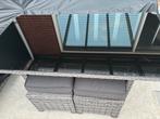 Tuintafel glasplaat zwart, Ophalen, Zo goed als nieuw, Aluminium