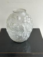 Libocovice Design relief glas vaas Art nouveau, Ophalen of Verzenden, Gebruikt