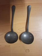 Twee lood/tin lepels oud, Ophalen of Verzenden
