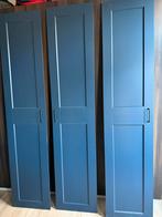 Ikea pax kast deuren blauw, Ophalen, Gebruikt, Minder dan 80 cm, 215 cm of meer