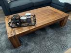 Massief grenen eettafel met 4 stoelen en grenen salontafel., Huis en Inrichting, Complete inboedels, Ophalen