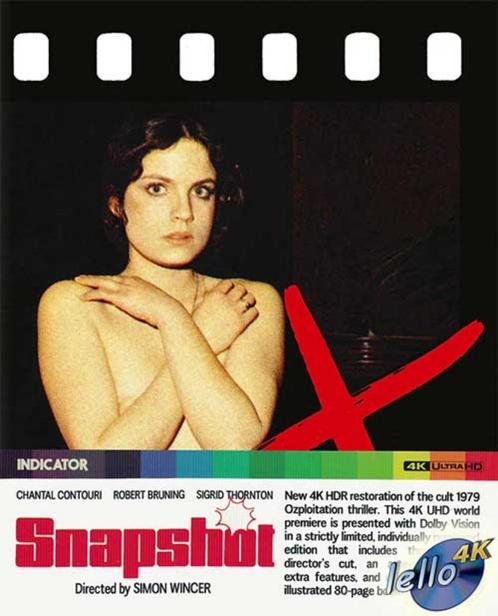Blu-ray 4K: Snapshot, L.E. (1979 Chantal Contouri) UK nNLO, Cd's en Dvd's, Blu-ray, Nieuw in verpakking, Horror, Ophalen of Verzenden