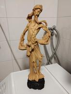Oud chinees resin beeld met voorstelling van een visser, Ophalen of Verzenden