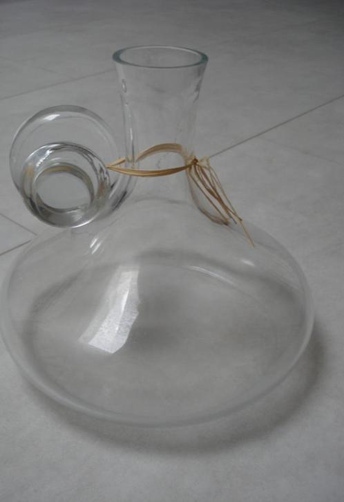 Nieuwe dik glazen karaf voor drank cognac port likeur whisky, Antiek en Kunst, Antiek | Glas en Kristal, Ophalen of Verzenden