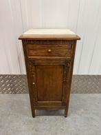 Art Deco Amsterdamse school nachtkast met marmer blad, Ophalen, ?, ?, ?