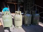 4 gasflessen te koop, Ophalen, Gebruikt