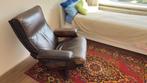 Gratis af te halen: Leolux leren draaifauteuil, Huis en Inrichting, Fauteuils, Ophalen, Gebruikt, Klassiek, 50 tot 75 cm