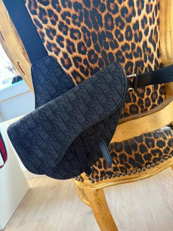 Dior Saddle bag heren schoudertas nektas zwart beschikbaar voor biedingen