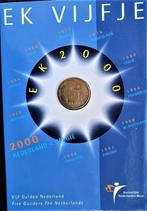 Nederland EK 5 gulden 2000 FDC in folder, Postzegels en Munten, Munten | Nederland, Setje, Ophalen of Verzenden, 5 gulden, Koningin Beatrix