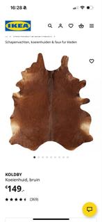 Ikea Koldby Koeienhuid - Lichte Gebruiksporen, Huis en Inrichting, Ophalen, Gebruikt, Bruin, 150 tot 200 cm